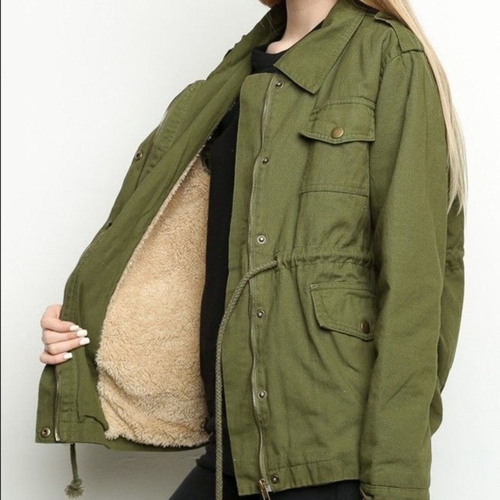 Brandy Melville Army Green Jacket